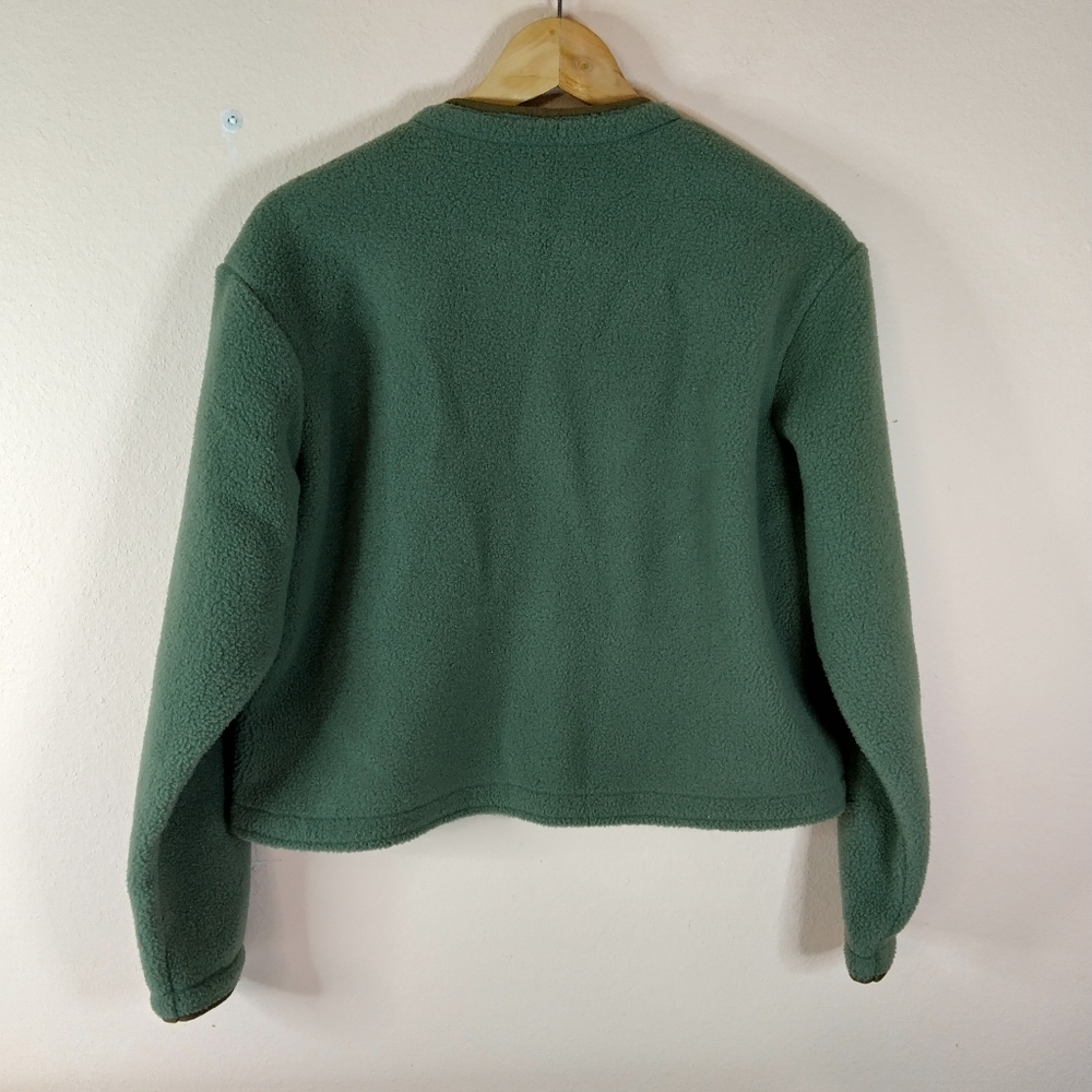 Woolrich women's shortie fleece jacket Olive green Size S